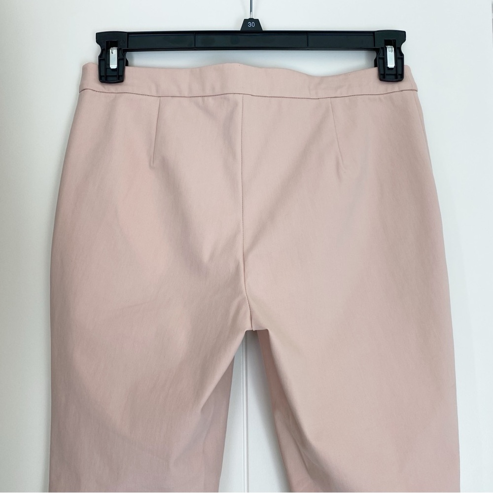 NEW Theory Peach Rose Approach Thaniel Cropped Pull On Trousers Size 6 - Picture 4 of 11